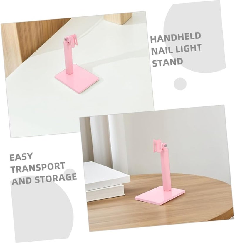 Adjustable Nail Lamp Bracket Set 360 Rotation Stand Holder for Gel Nail Light - Image 3